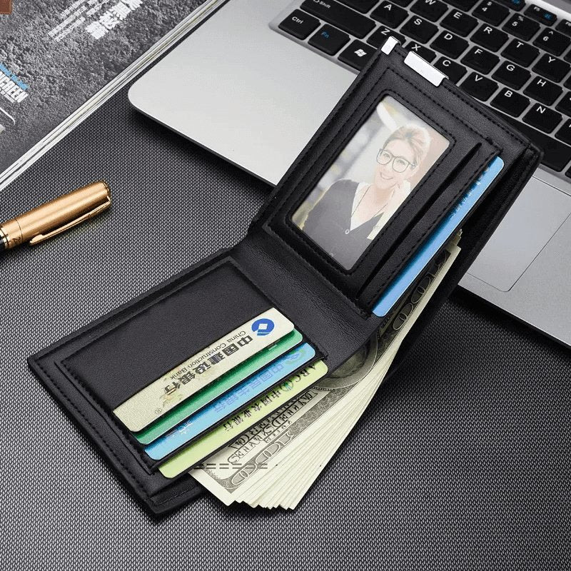 Cartera minimalista delgada para hombre