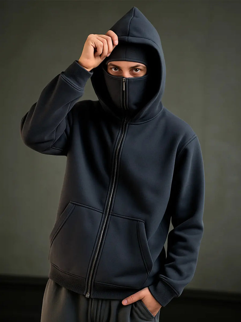 Aura Minimal Smart Hoodie - With Built-in Balaclava