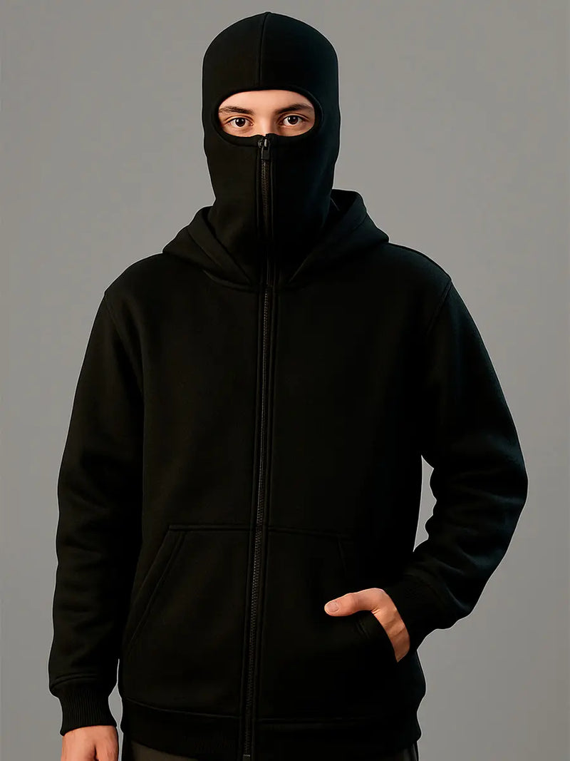 Aura Minimal Smart Hoodie - With Built-in Balaclava