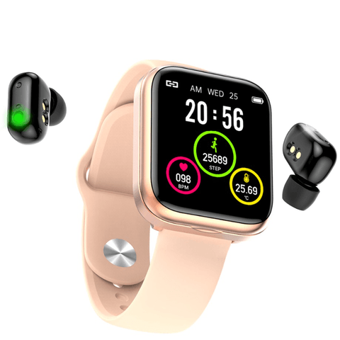 Reloj inteligente 2 en 1 con auriculares inalámbricos