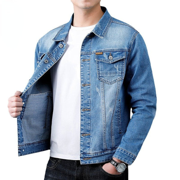 Chaqueta vaquera clásica para hombre