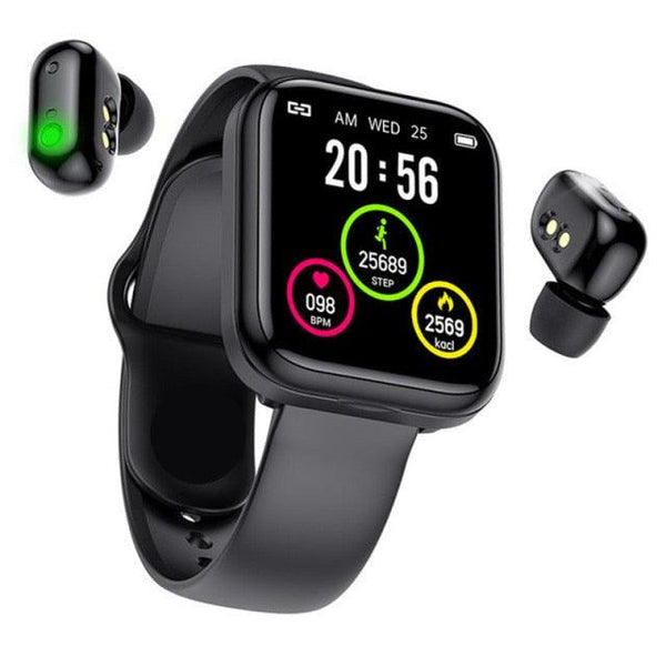 Reloj inteligente 2 en 1 con auriculares inalámbricos